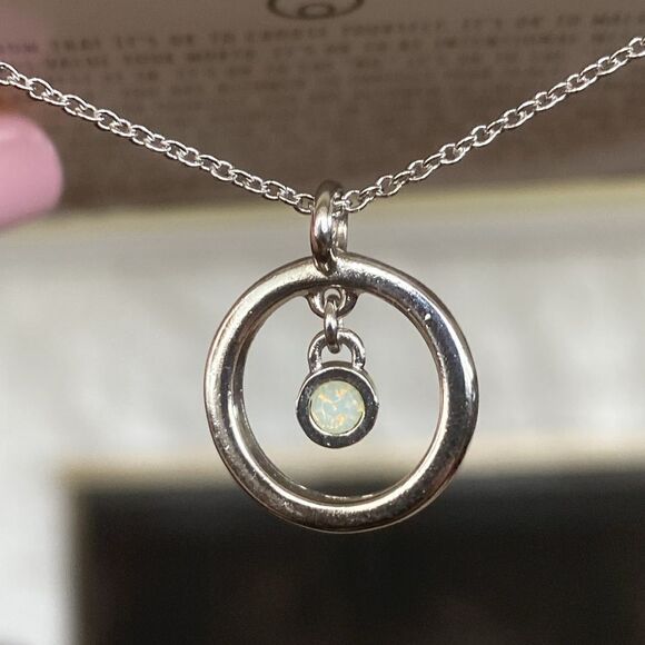 NEW! Bryan Anthonys Boundaries White Opal Silver Necklace - Picture 3 of 7